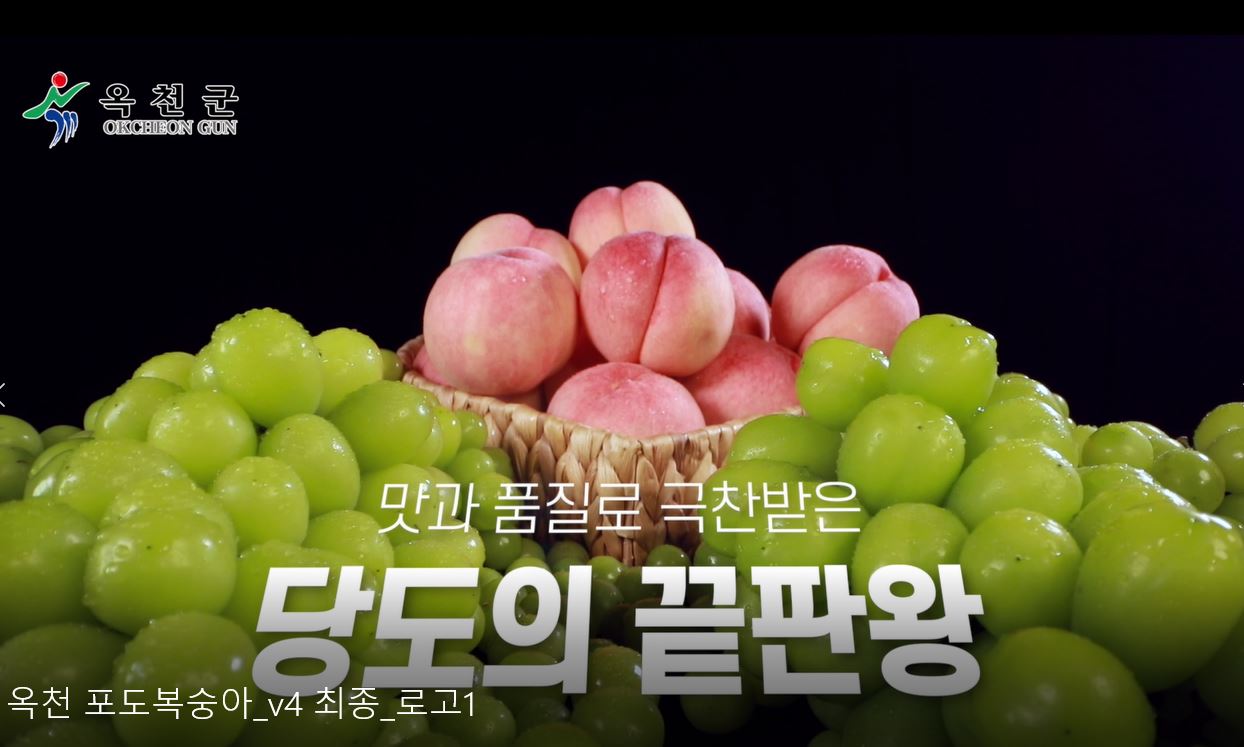 옥천군 농특산물 홍보영상의 이미지