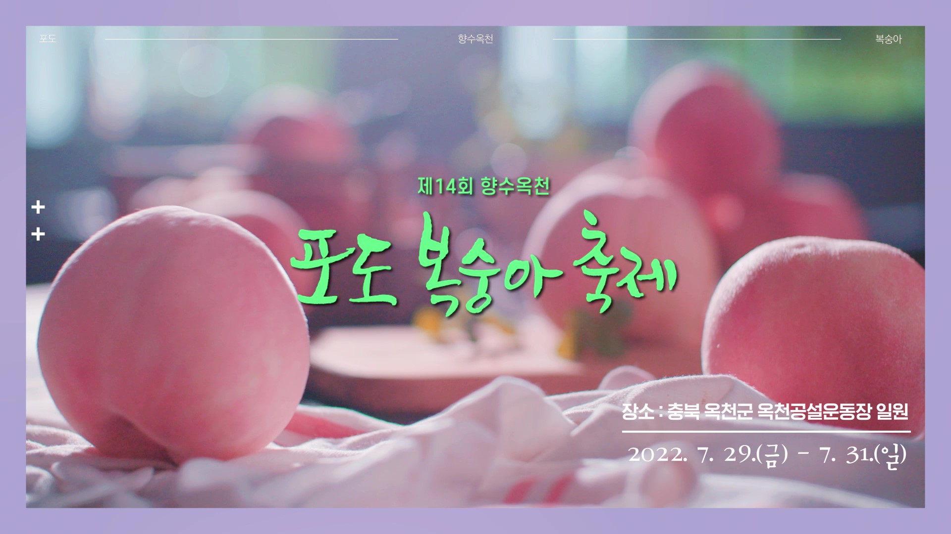 제14회 포도 복숭아 축제 홍보 영상 （30s）의 이미지