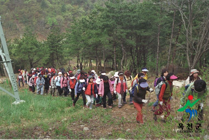 청주 주부클럽 장용산등반10