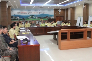충무훈련 훈련상황 보고회