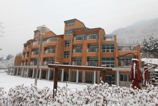 장령산 자연 휴양림 설경